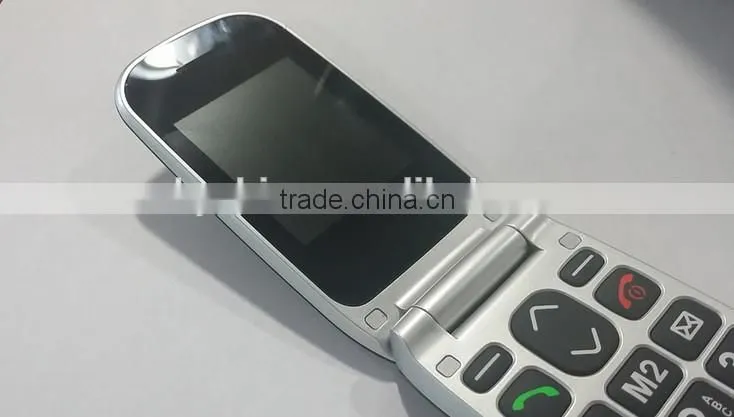 unlocked flip senior phone with SOS bit button W72 flash GSM