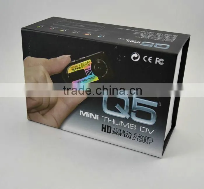 New 720P Mini Q5 Thumb DV Video TF Card PC Camera Record Motion Detection 30fps