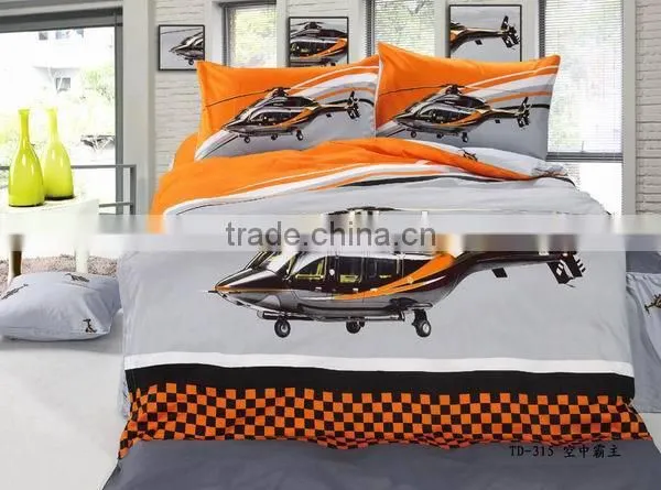 100% cotton carton bed sheet Children Kids bedding set