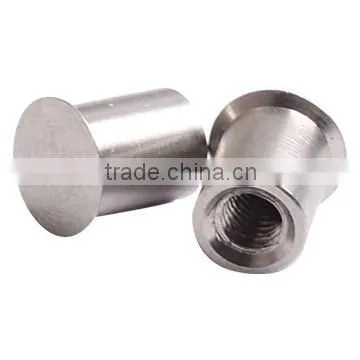 OEM metal opened anodized steel contact rivet