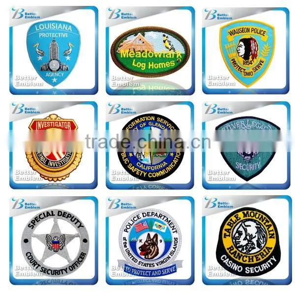 embroidery custom car emblem badge logo