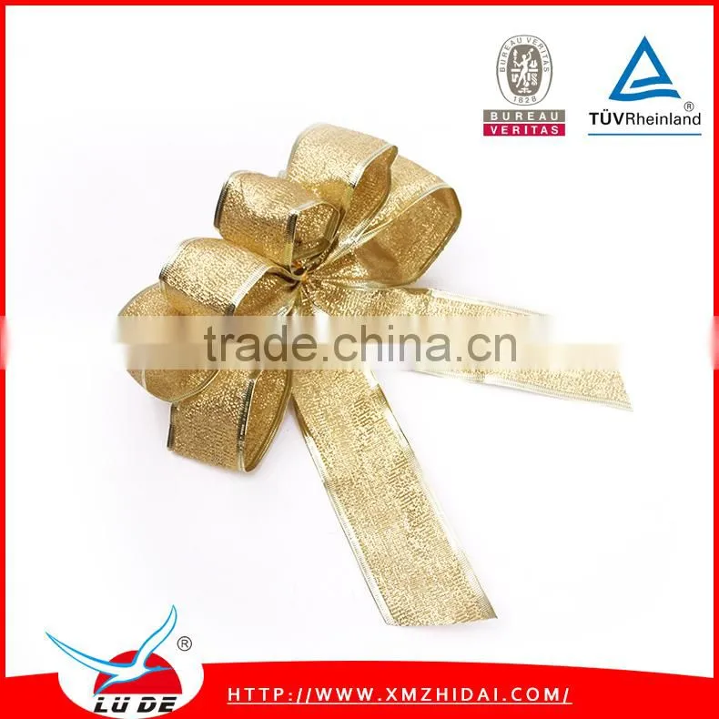 2015 large ribbon christmas bow,xmas holiday decoration fabric ribbon bows
