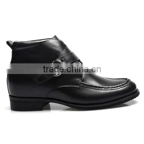 men elegant soft leather ankle boots