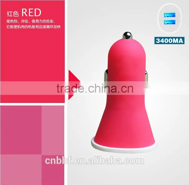 new car adapters output 2.4a and 1a for iphone 6