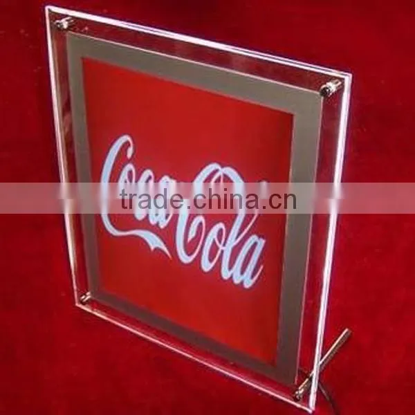 hot selling silkscreen thick acrylic led sign holder