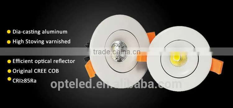 20watt recessed mounted cob downlight with high quality led downlight fixture