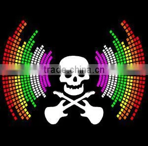EL programmed flash T-shirt with high brightness and quality