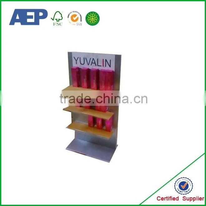 Costom made Cardboard High quality cosmetic display stand