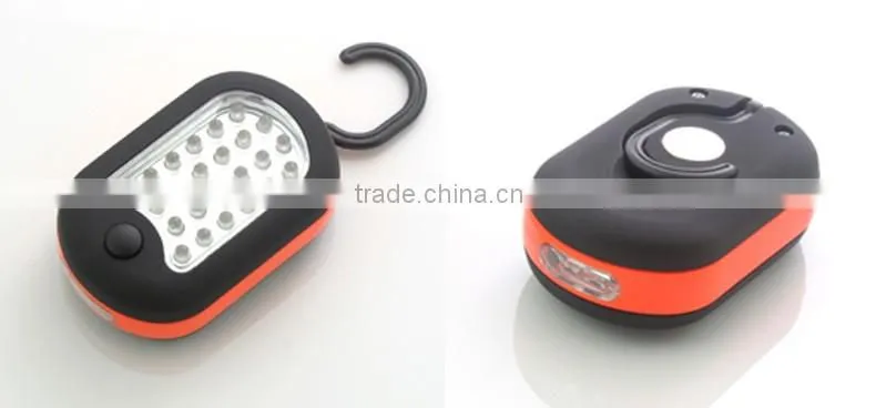 Ningbo JELO Hot Sales Promotion Super Bright 24+3LED 2 in 1 Work Light 27LED Outdoor Lamp With Hook Magnet