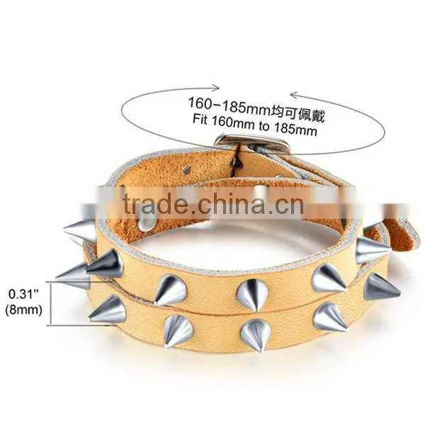 2016 Wholesale Rock Rivet Bracelet Design