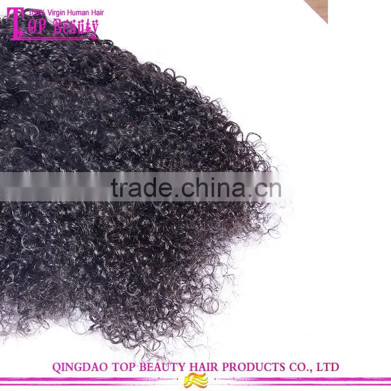Supper quality curly remy hair extension no acid no chemical mongolian 100 human hair