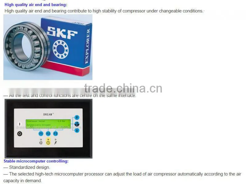 3.7kw Electric Scroll Oil Free Air Compressor