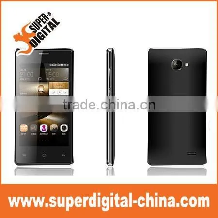 Cheapest factory metal 4inch Quad core IPS android 4.4 3G smartphone with GPS