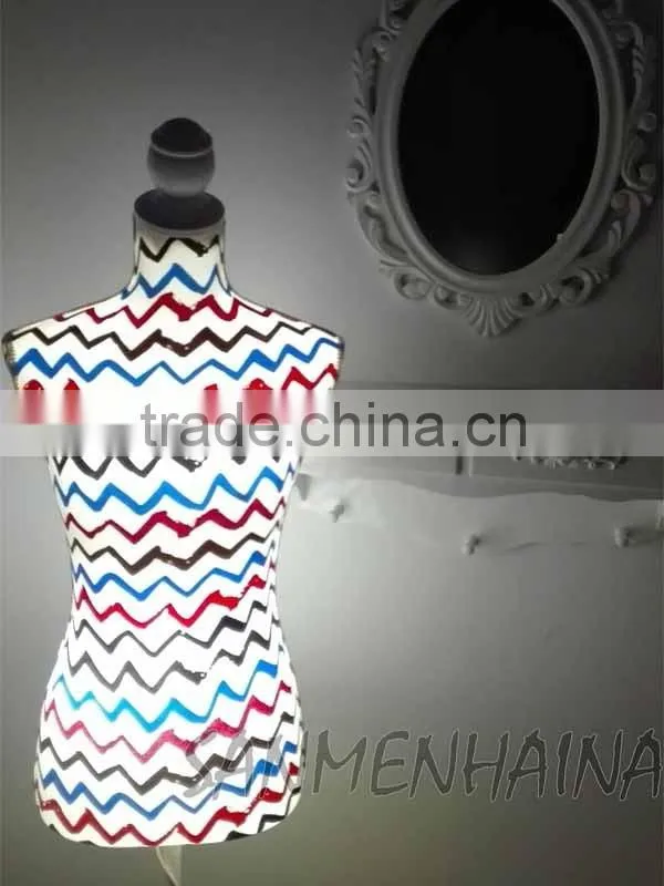 wave printing elastic fabric Female Mannequin