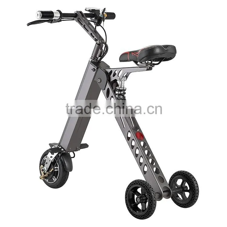 36V portable type electrical bicycle 3 wheel fasion folding bicycle