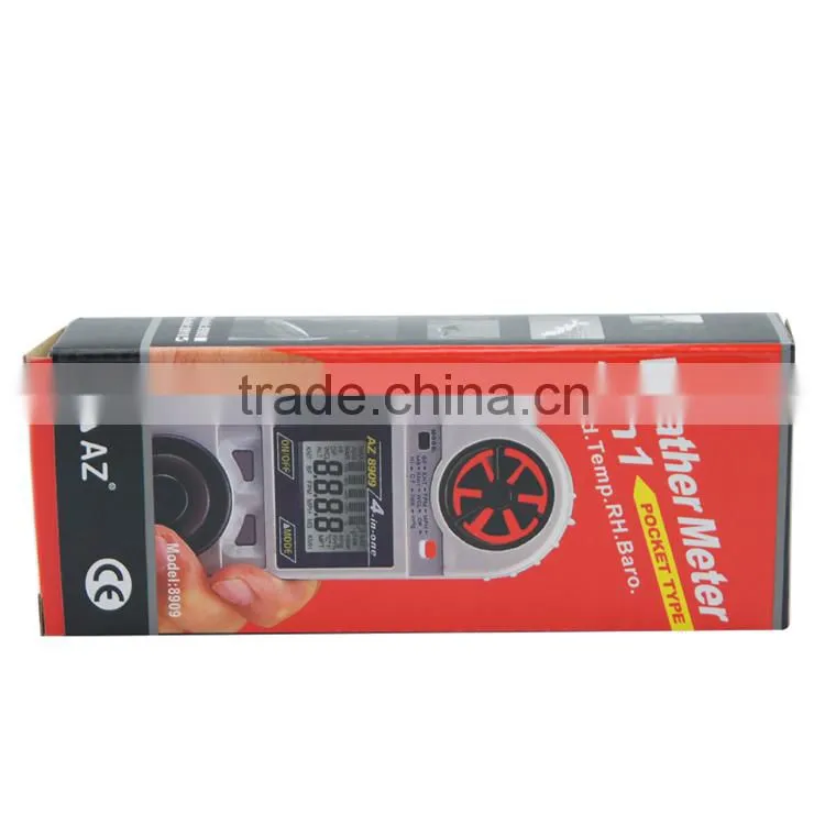 Mini Digital Air Flow Anemometer Barometric Pressure Sensor Meter AZ8910