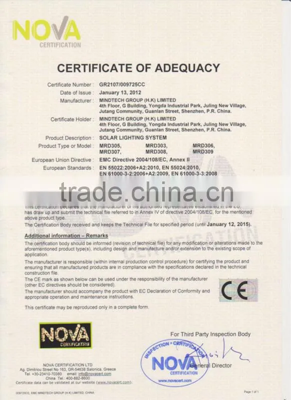 hot selling solar home lighting with USB charge mobile