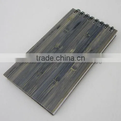 Customized wooden cover notebook