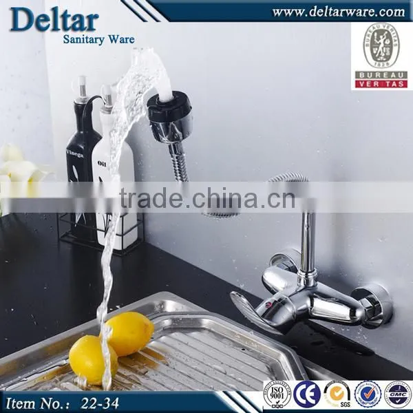 restaurant stainless steel brushed sink faucet, kitchen water heater tap, elegent pull out basin faucet