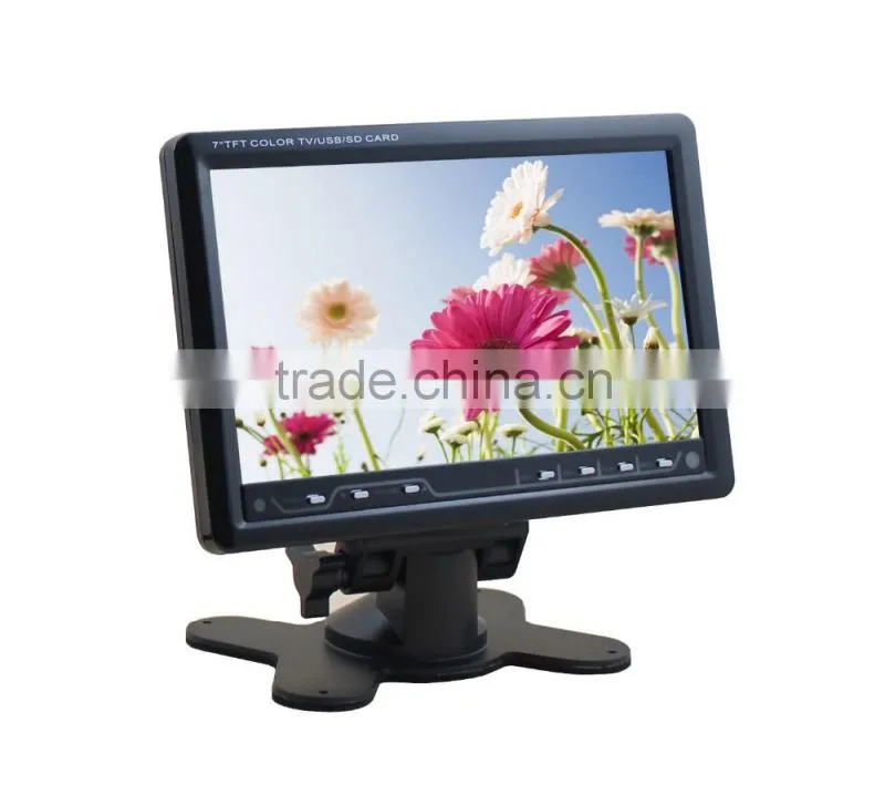 Car entertaiment 7 inch mini bus lcd tv