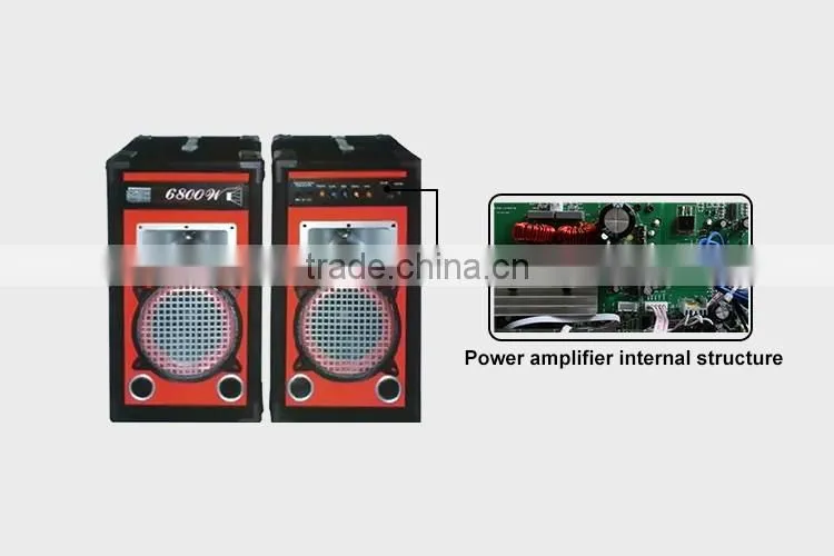 Cheap Red Cabinet Powered Speaker Box 1.0 Sound System for Home Show