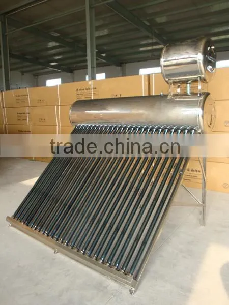 All Stainless Double Tank Solar Water Heater