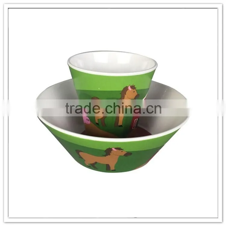 Market new arrival full printing 100% melamine tableware