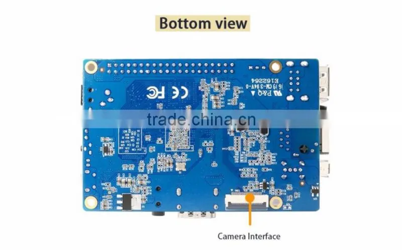 Orange Pi Plus 2E SET5: Pi Plus 2E + Power Supply +Transparent Acrylic Case Support Ubuntu Debian Beyond Raspberry