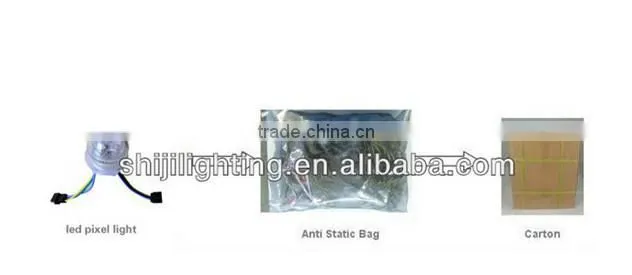 50mm Christmas led string lights rgb dmx 20pcs/string fordj nightclub