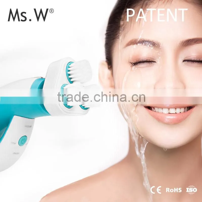 Ms.W 2017 Trending Products Sonic Deep Cleaning Facial Cleansing Brush Electric Face Wash Brush