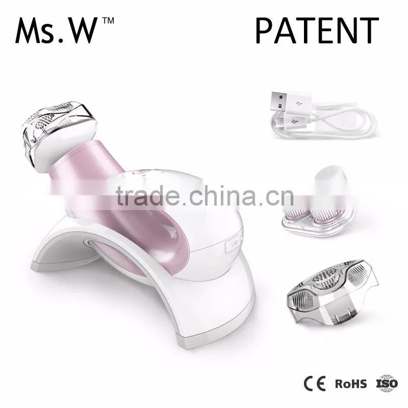 New Electronic Devices Electric Sonic Facial Brush With Rotation Brush Head