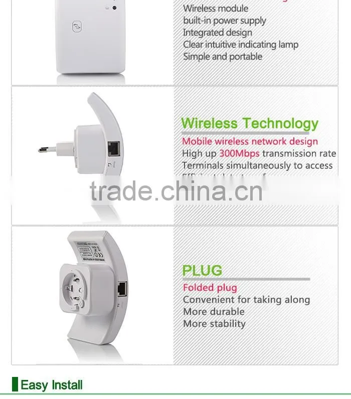 EU/AU/UK/US Wireless Wifi Repeater 300Mbps Network Router Extender Antenna Best Wifi Roteador Signal Amplifier Repetidor