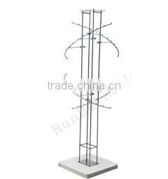 underwear hanging display rack/4 upright 3 prong underwear rack