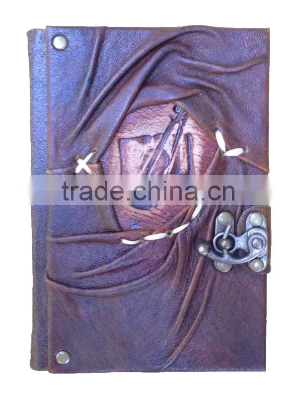 NOTEBOOK - DIARY - SKETCHBOOK- %100 REAL LEATHER-HIGH QUALITY- HANDMADE VARIOUS DESIGNS JOURNAL -2014 DESIGN DIARY - DIFFERENT-