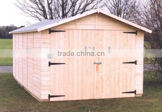 practical wooden garage