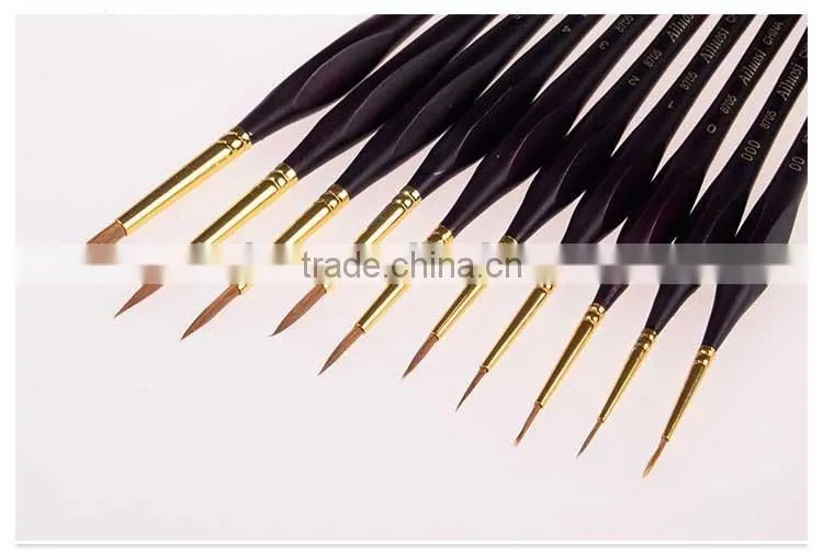 wholesale multi hair material brush /artsit brush /art painting brush set