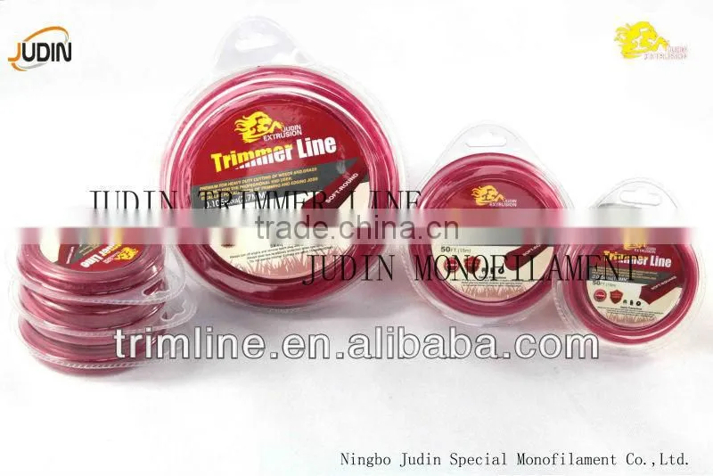 J-Force brand trimmer line 15m round and square with blister donut