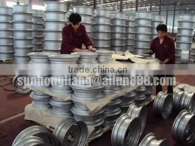 split steel wheel rim for forklift s 4.00E-9 for tyre 600-9