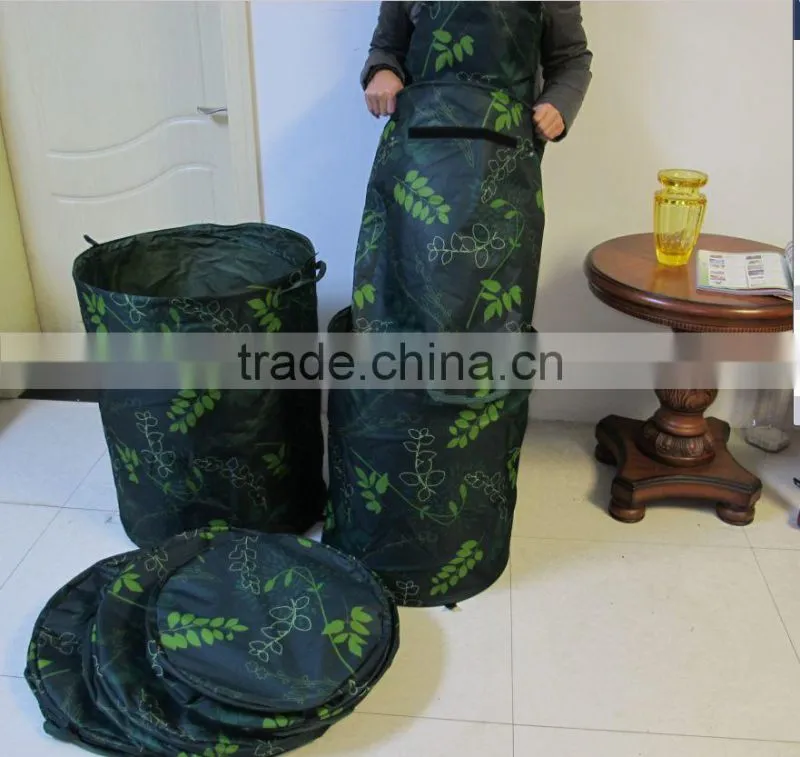 harvest pop up bag strong handles UV resistant REACH pop up garden waste bag