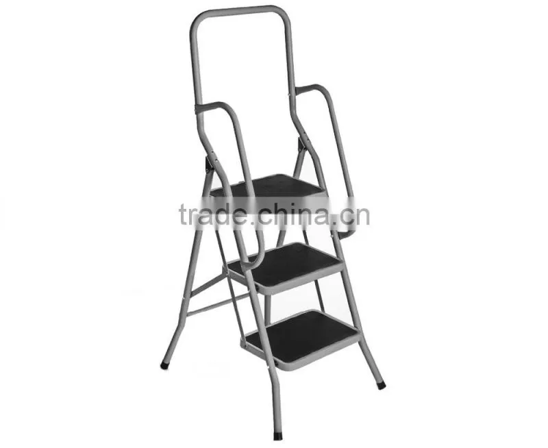 With new EN131/14183 ,ANSI /SGS Foldable 4 Step Ladder With Handrail,folding ladder
