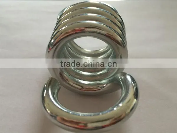 Custom galvanized extension spring in spring steel