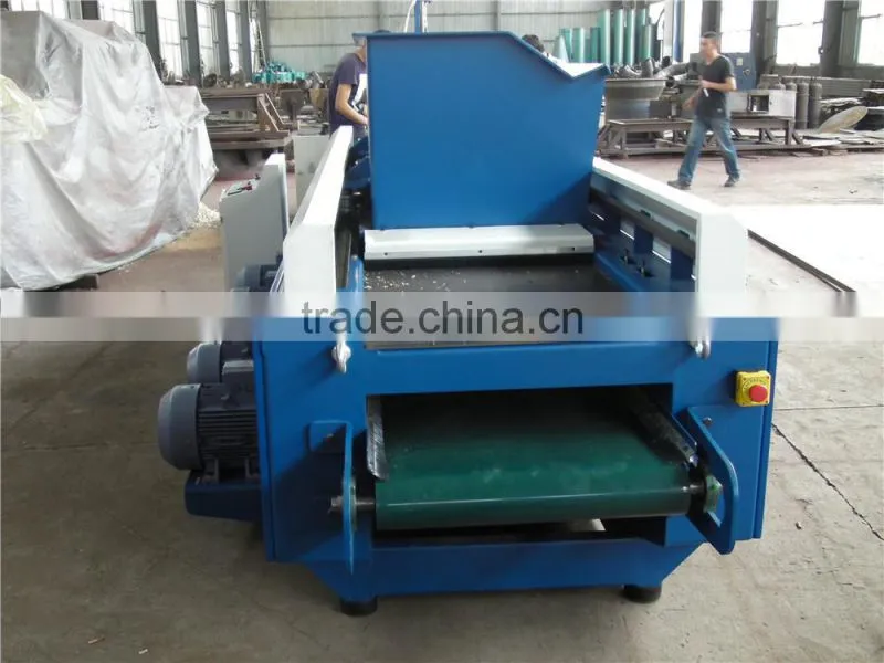 Hot sale!wood shaving machine with feeding conveyor
