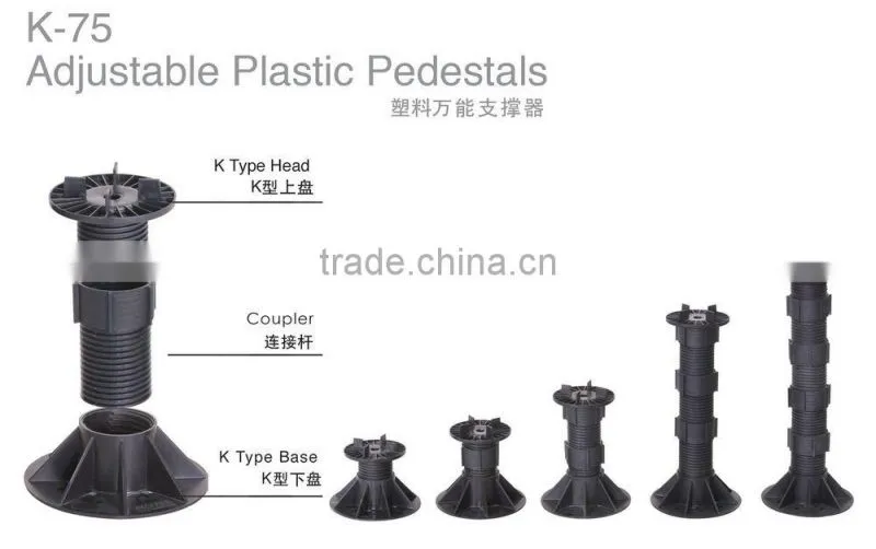 adjustable supporter for access floor