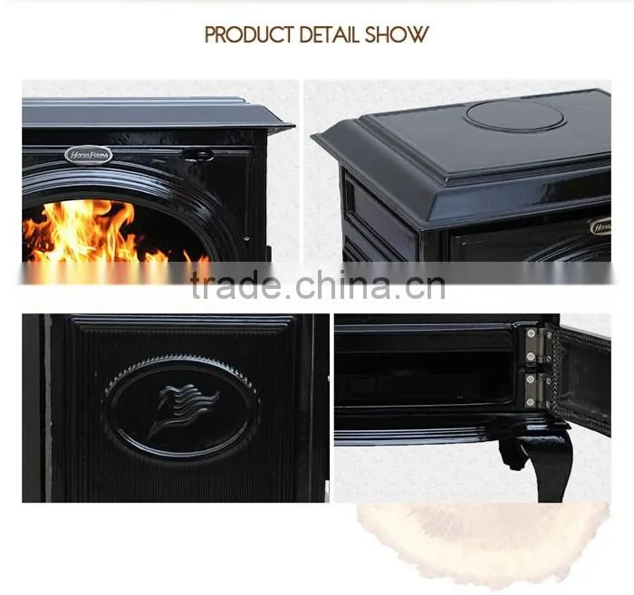 2017 Newest wood stove type cast iron wood burning fireplace from manufacturers china