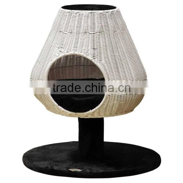 Factory supply handcraft tall cat house with toy wholesale cat trees
