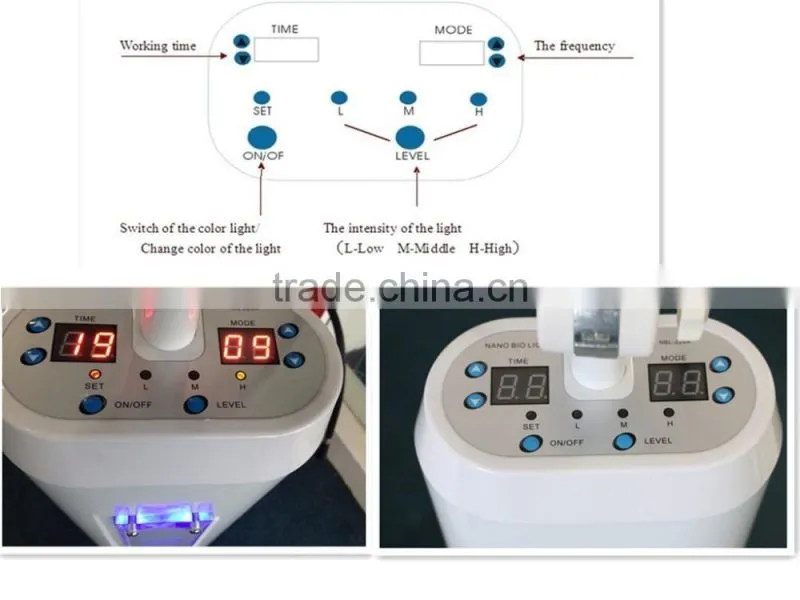 2017 new 7 color PDT skin rejuvenation led light therapy system