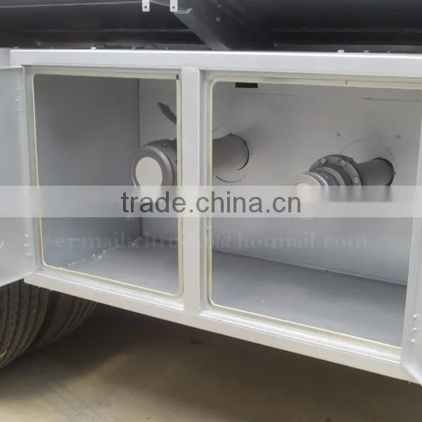 CLW 3 axles Aluminum Alloy oil tanker trailer 55000L