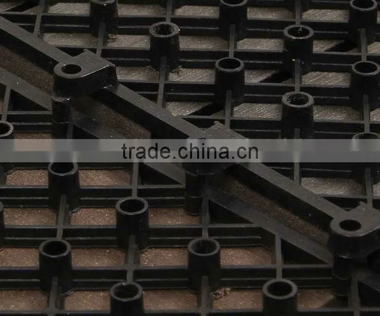 Outdoor eco-friendly composite wpc interlocking decking tiles anti-slip wpc diy flooring