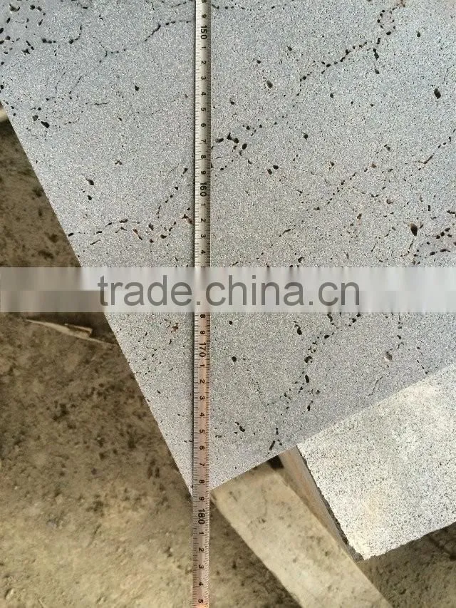 hainan basalt with lines and holes