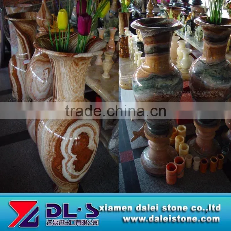 Natural stone flower vase,flowerpot for decoration(CE+factory)